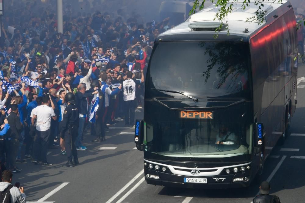 Así fue el recibimiento al Dépor en Riazor