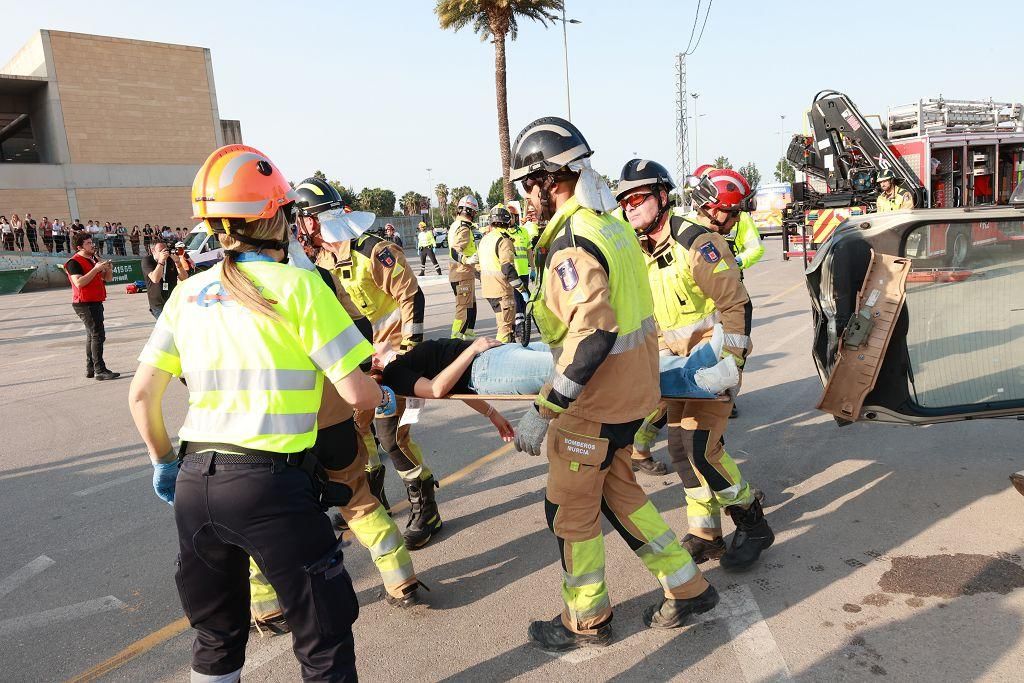 Así ha sido el simulacro de Emergencias con una treintena de víctimas en Murcia