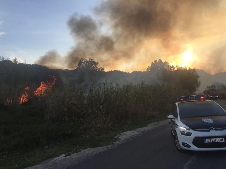 Un incendio en El Menjú devora parte de la vegetación del paraje