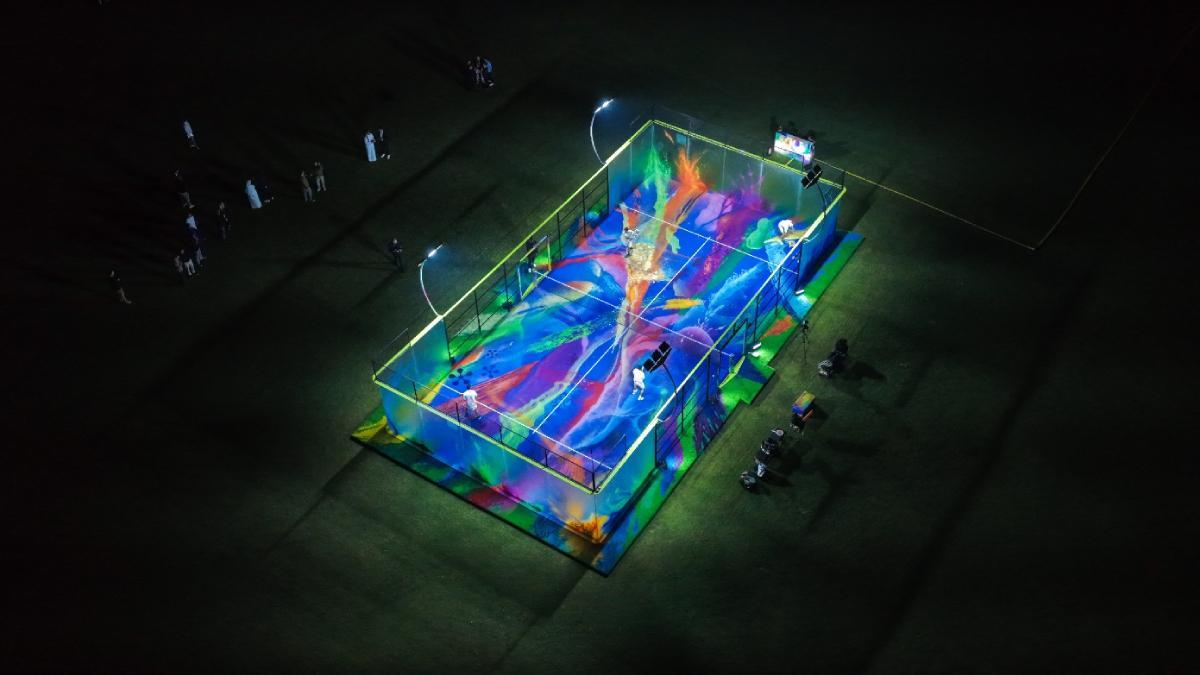 La pista de pádel convertida en una obra de arte