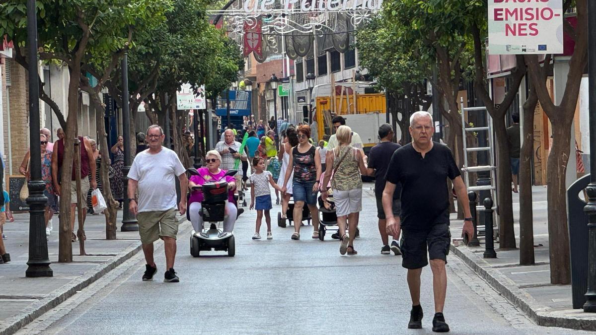 Calle Mayor de Paterna.