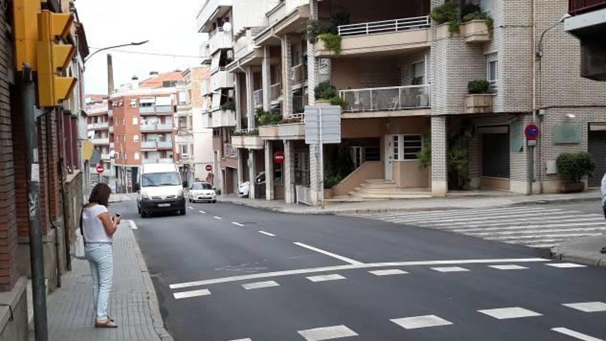 La cruïlla de la carretera del Pont amb el Foneria és un punt problemàtic, segons veïns i botiguers