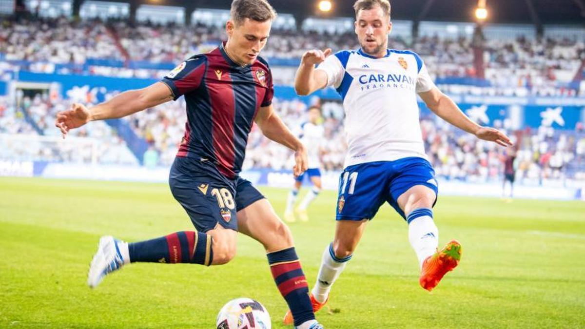 De Frutos en el partido de La Romareda