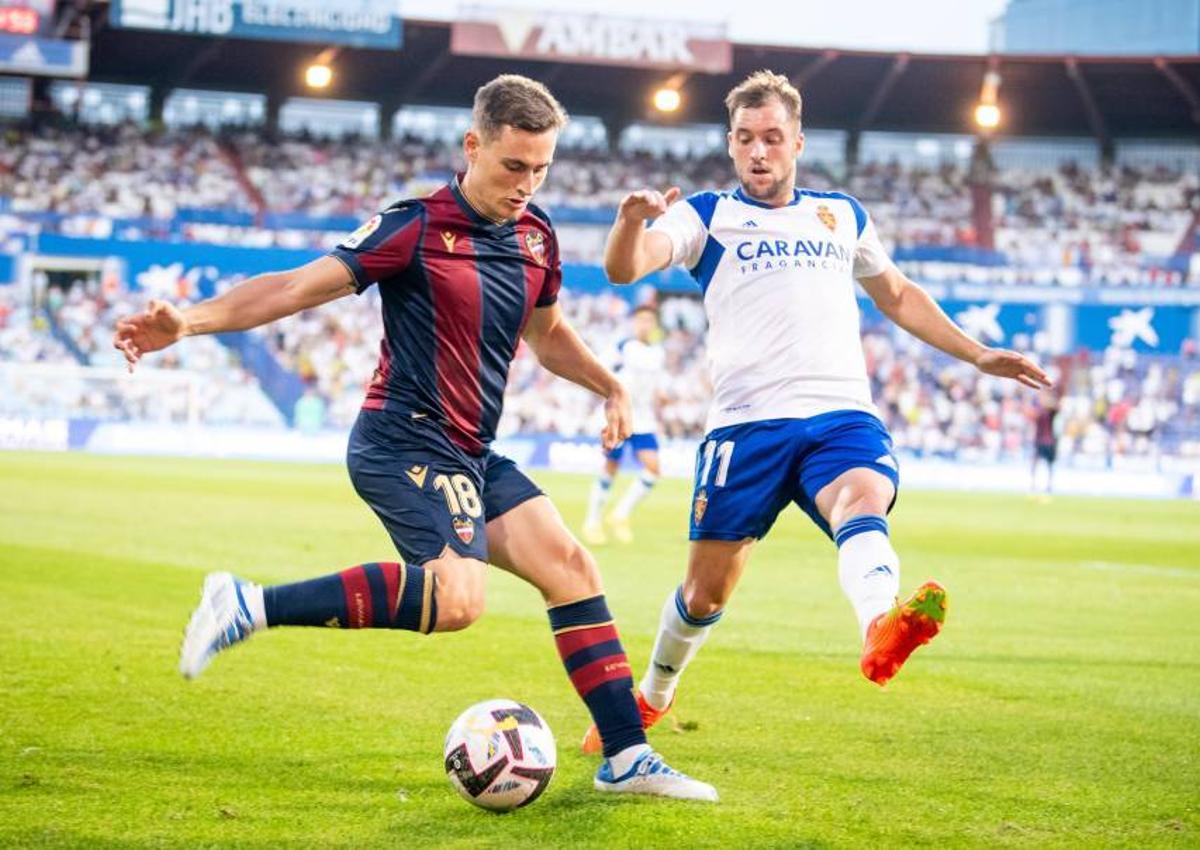 De Frutos en el partido de La Romareda
