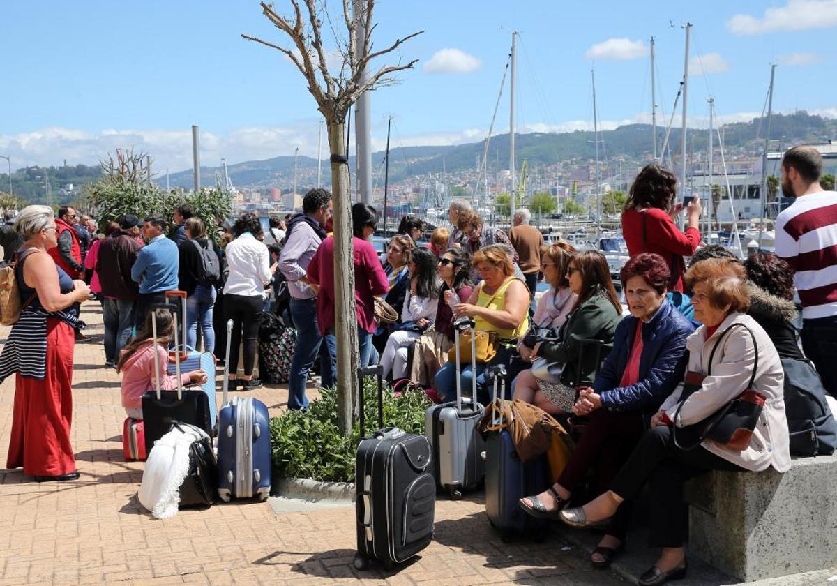 Atlantic Vigo Cruise logra con gran despliegue de medios la gestión fluida de 1.200 cruceristas.