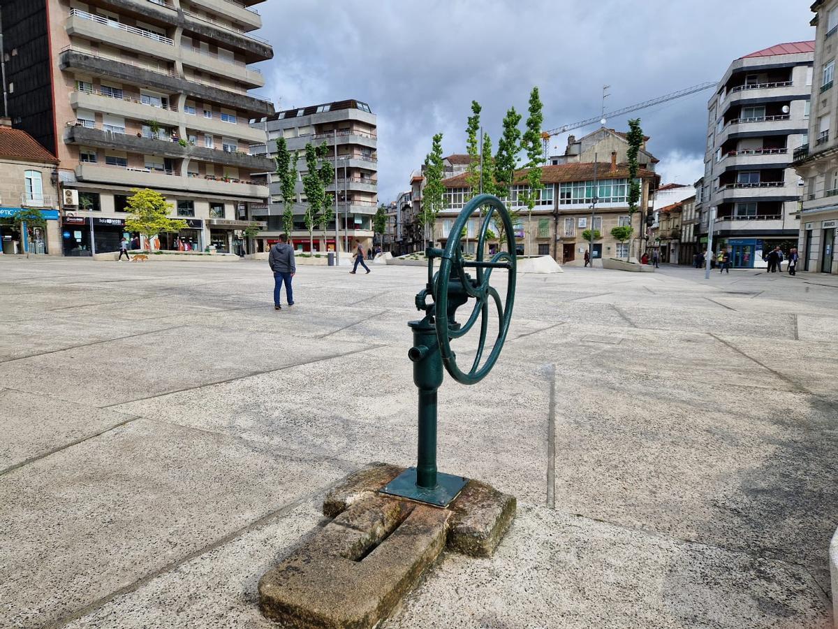 Plaza de Bugallal, cuya reurbanización costará 900.000 euros.