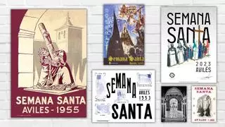 Asina tien camudao'l cartel de la Selmana Santa d'Avilés nos postreros 70 años