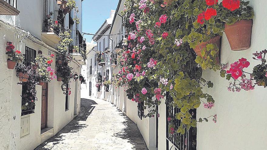 Una de las calles del entramado del Barrio de la Villa de Priego.