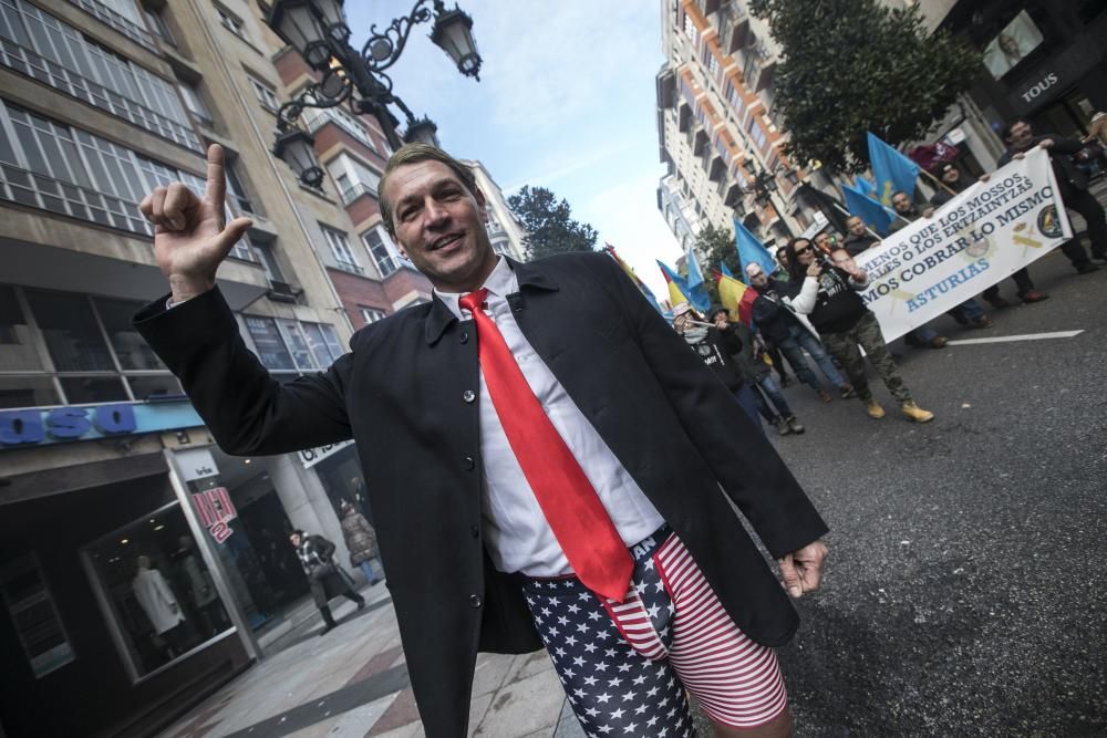 Manifestación de policías en Asturias