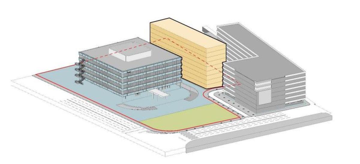 Plano del nuevo proyecto residencial en la avenida de la Borbolla junto a Endesa