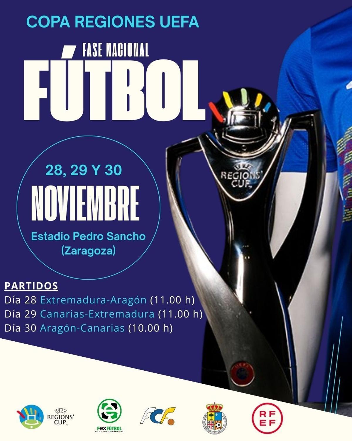 Calendario de la primera fase de la Copa de Regiones UEFA