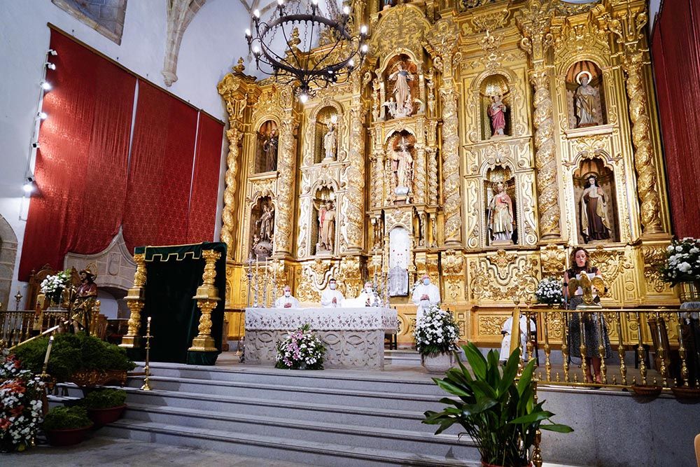 Alfombras para San Roque en Dos Torres