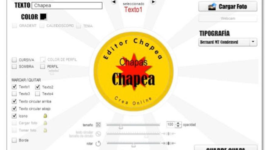 Chapea, el editor de chapas online que las personaliza en minutos