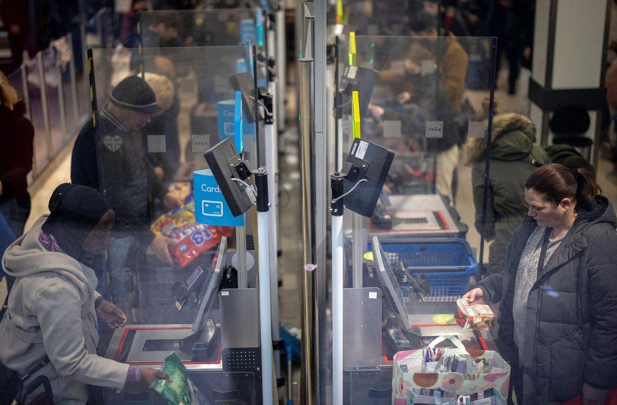 Caja registradora de un supermercado Lidl.