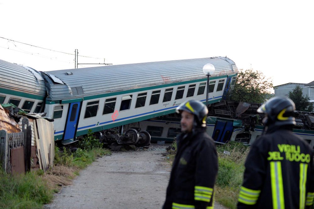 Dos muertos en un accidente de tren en Italia