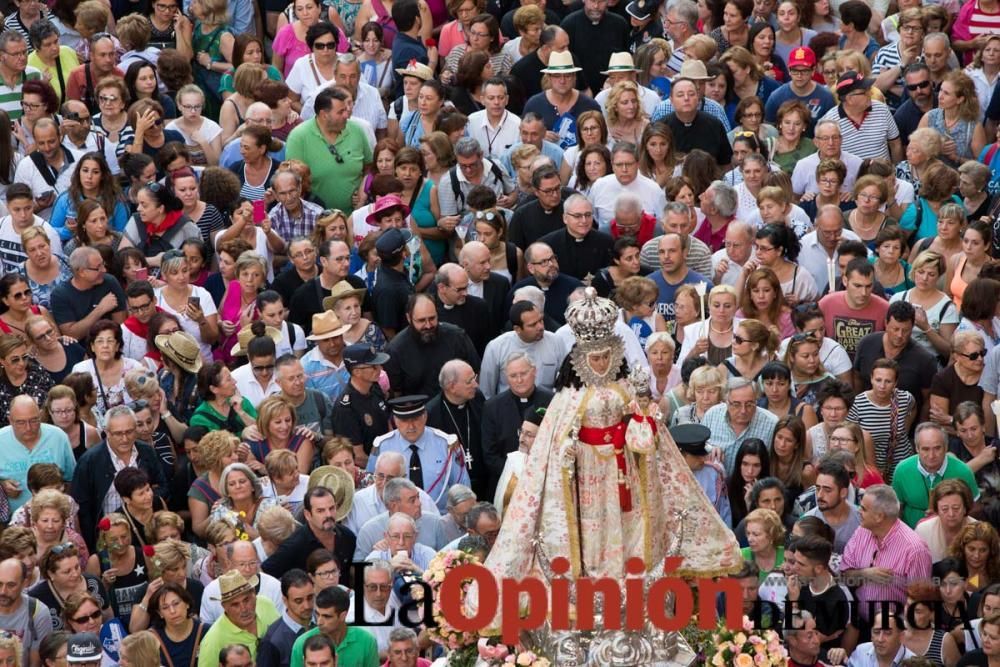 Salida de la Virgen de la Fuensanta desde la Cated