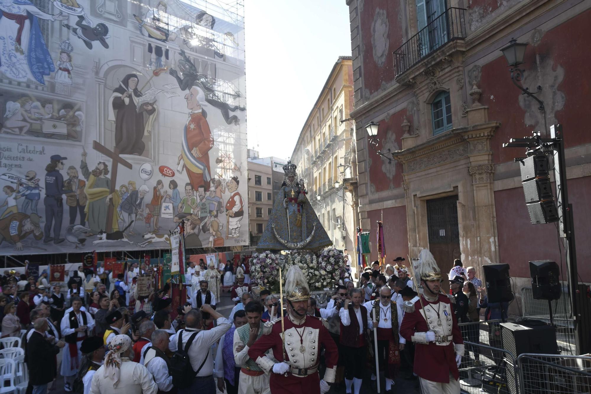 Misa huertana y procesión con la Virgen de la Fuensanta en el Bando de la Huerta