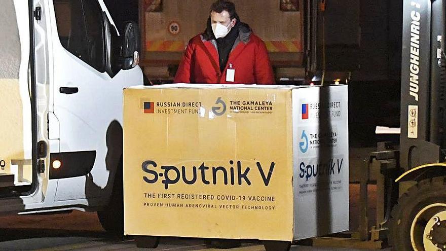 Arribada de la vacuna Sputnik a Eslòvaquia