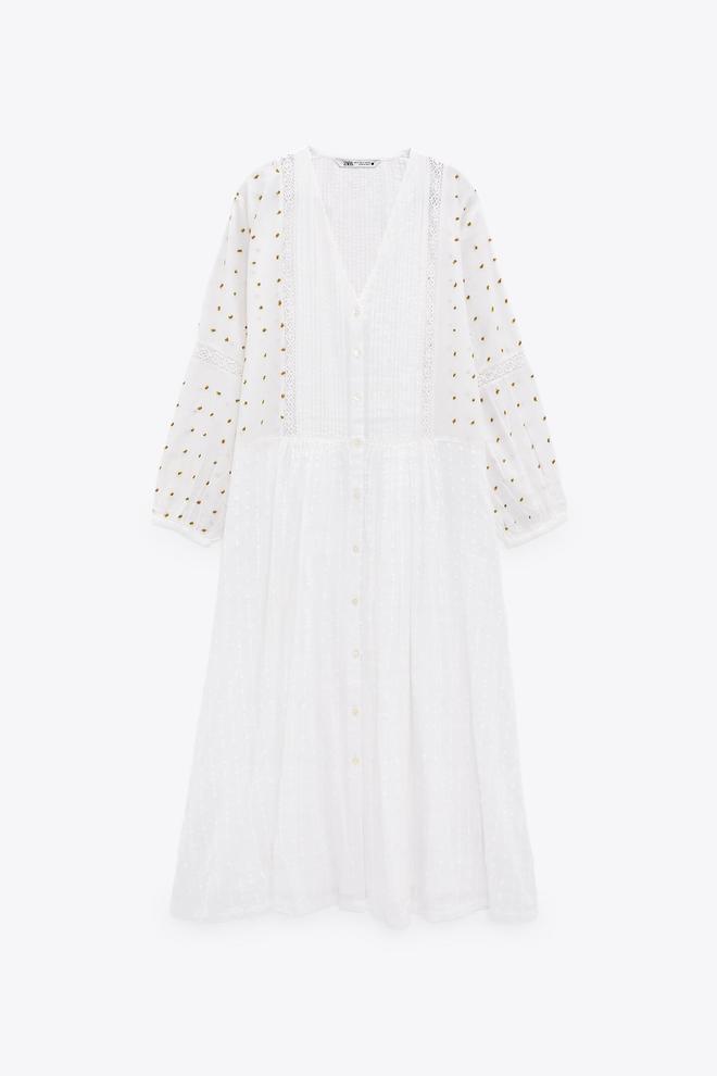 vestido blanco Zara
