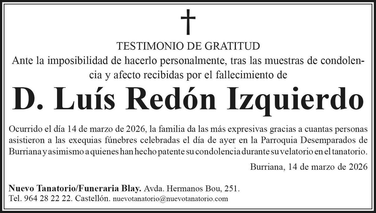 D. Luís Redón Izquierdo