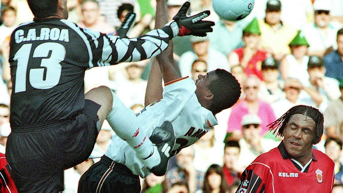 Angloma, Roa y Engonga en aquel Valencia-Mallorca de 1999