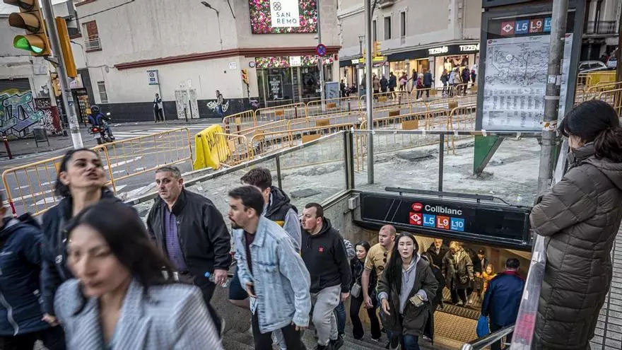 Desalojan la estación de Collblanc del Metro de Barcelona por la presencia de humo en túnel