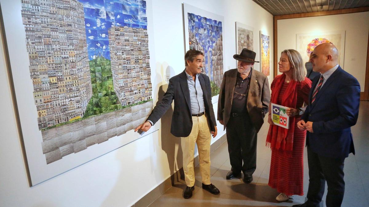 Inauguración de 'Antagonía', la exposición de Javier Rego en la sede de la Fundación Cajasol.