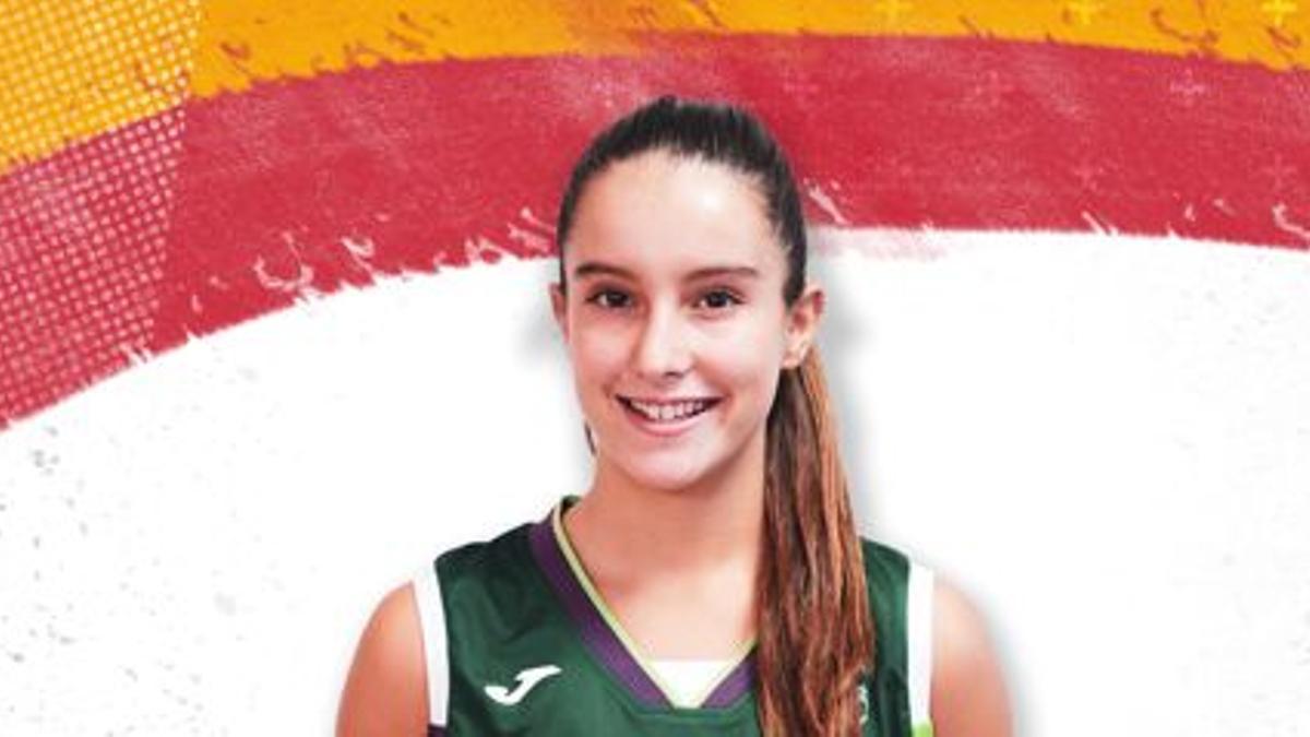 Ángela Gómez, convocada con la selección española sub-16.