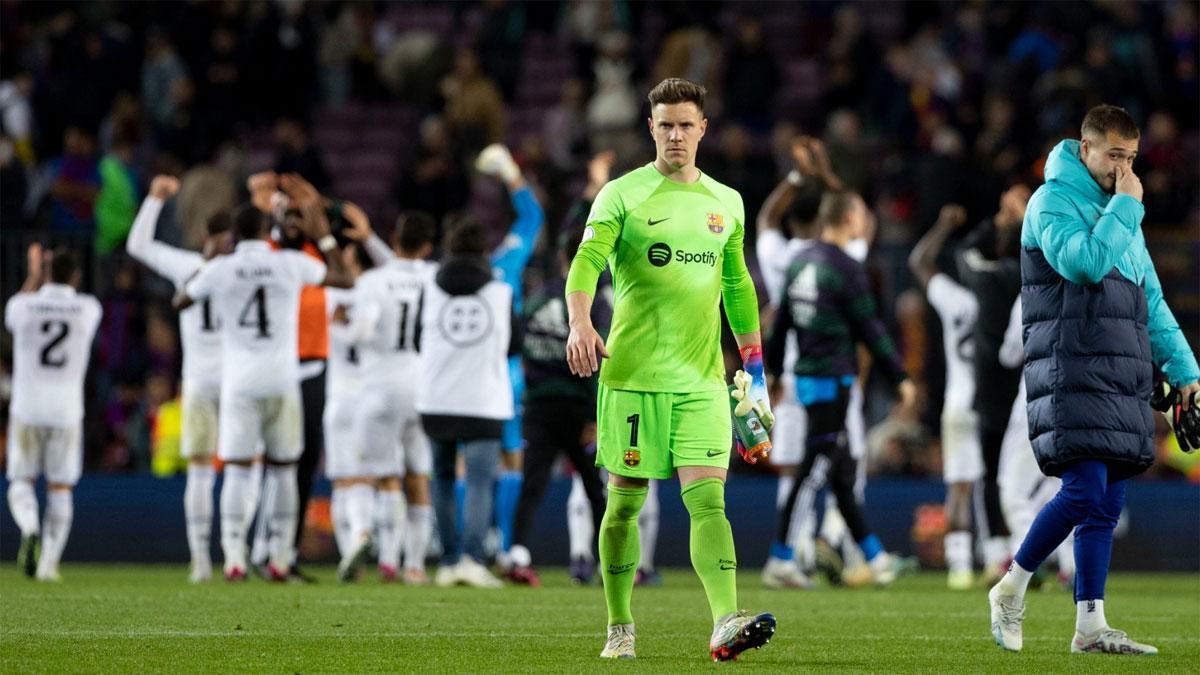 Ter Stegen, decepcionado tras la dolorosa derrota