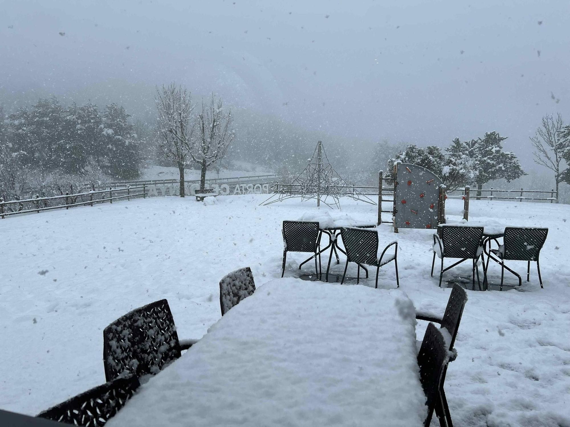 Intensa nevada a la Cerdanya