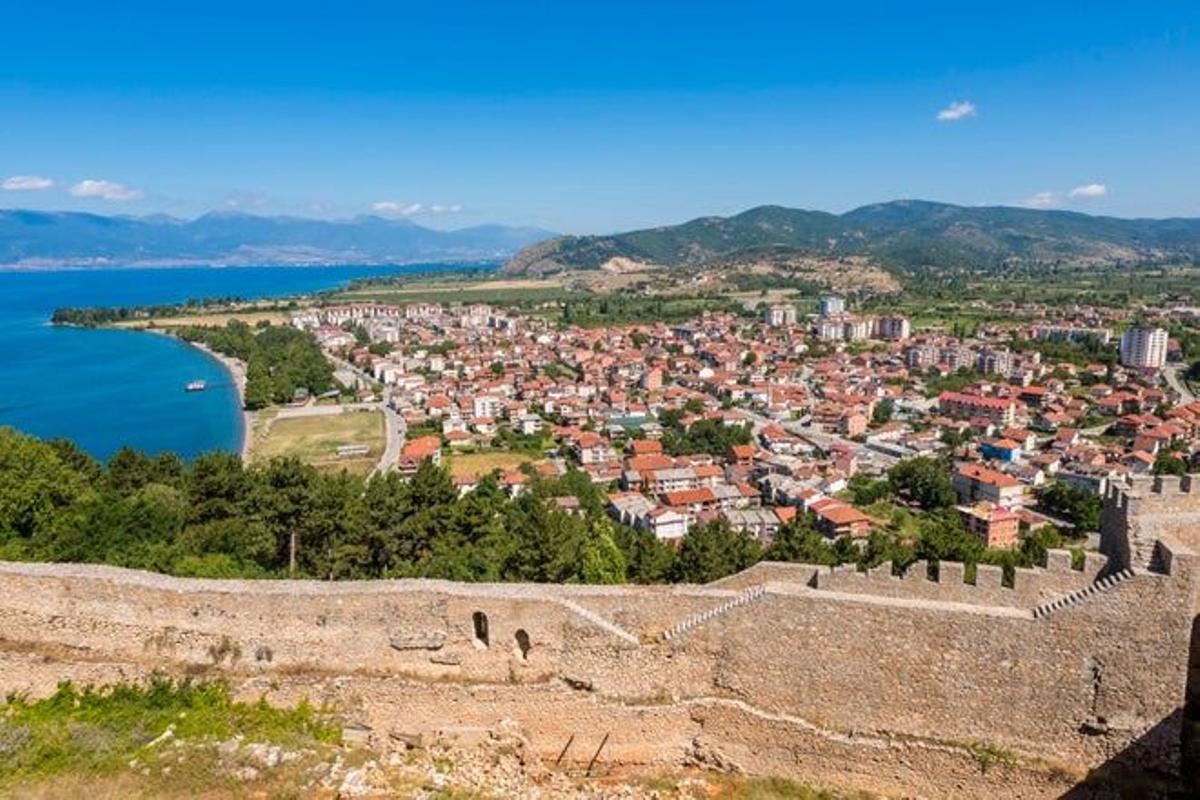 La Fortaleza de Samuel se encuetra en lo más alto de la ciudad de Ohrid.
