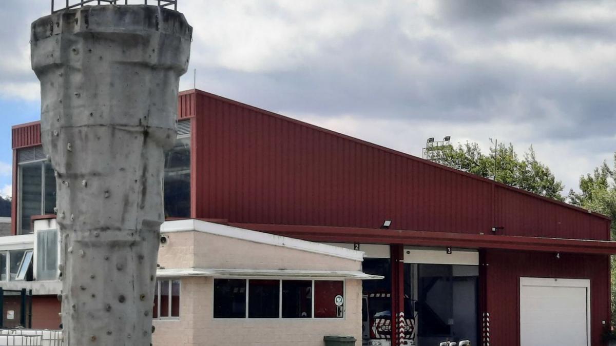 Instalaciones actuales del parque comarcal de bomberos de Arteixo.