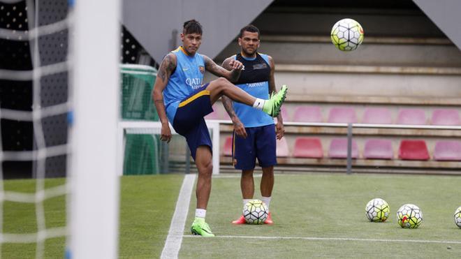 Las mejores imágenes del entreno del FC Barcelona