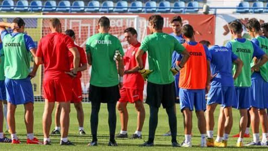 El Leganés, en un entrenamiento.