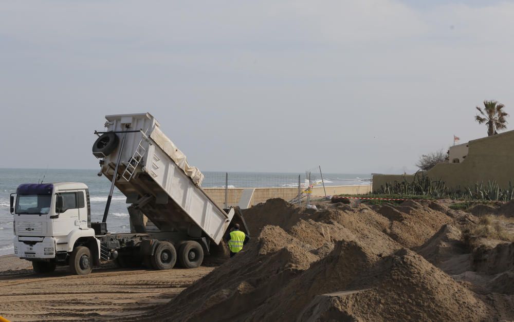 Obras en las playas del Saler y la Garrofera