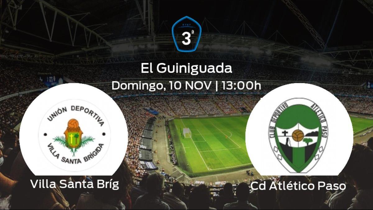 Previa del partido de la jornada 12: Villa Santa Brígida contra CD Atlético Paso