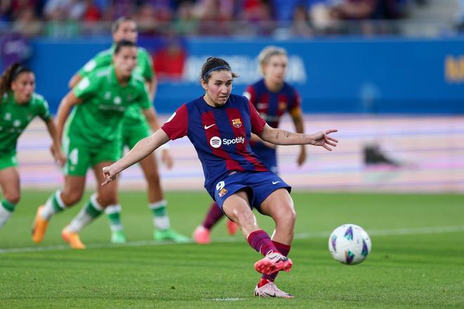 Liga F: FC Barcelona - Betis, el partido de despedida de Sandra Paños, Mariona Caldentey y Jonatan Giráldez, en imágenes