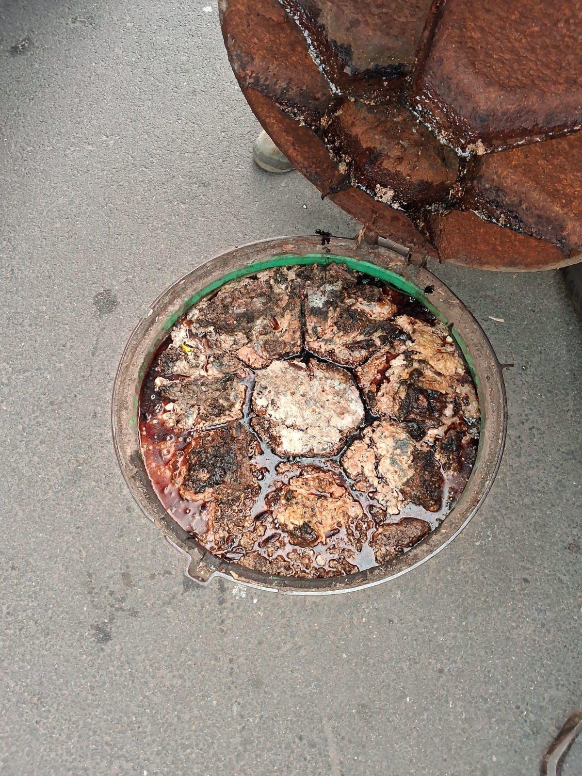 Estado del alcantarillado en San Andrés.