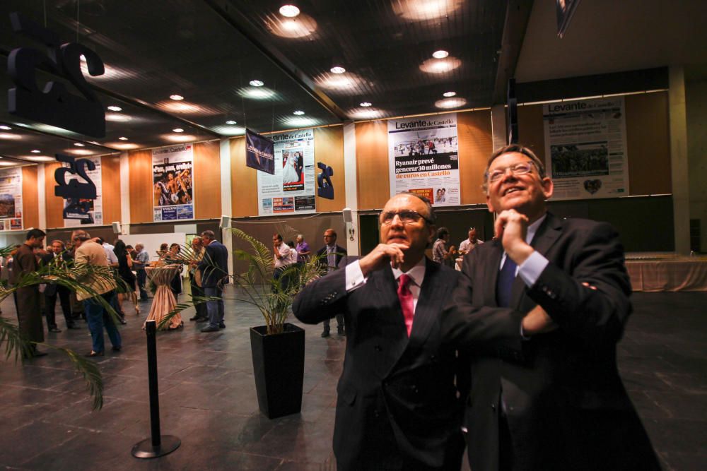 Javier Moll, presidente del Grupo Editorial Prensa Ibérica, y Ximo Puig, presidente de la Generalitat Valenciana.