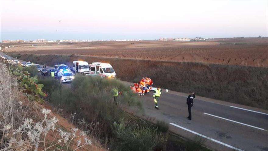 Un accidente de tráfico deja un fallecido en Almendralejo