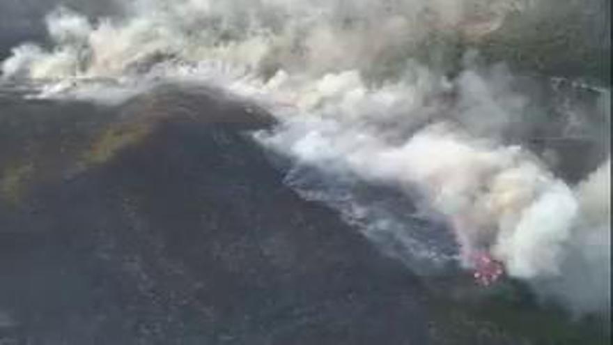 El incendio de Gátova, desde el aire