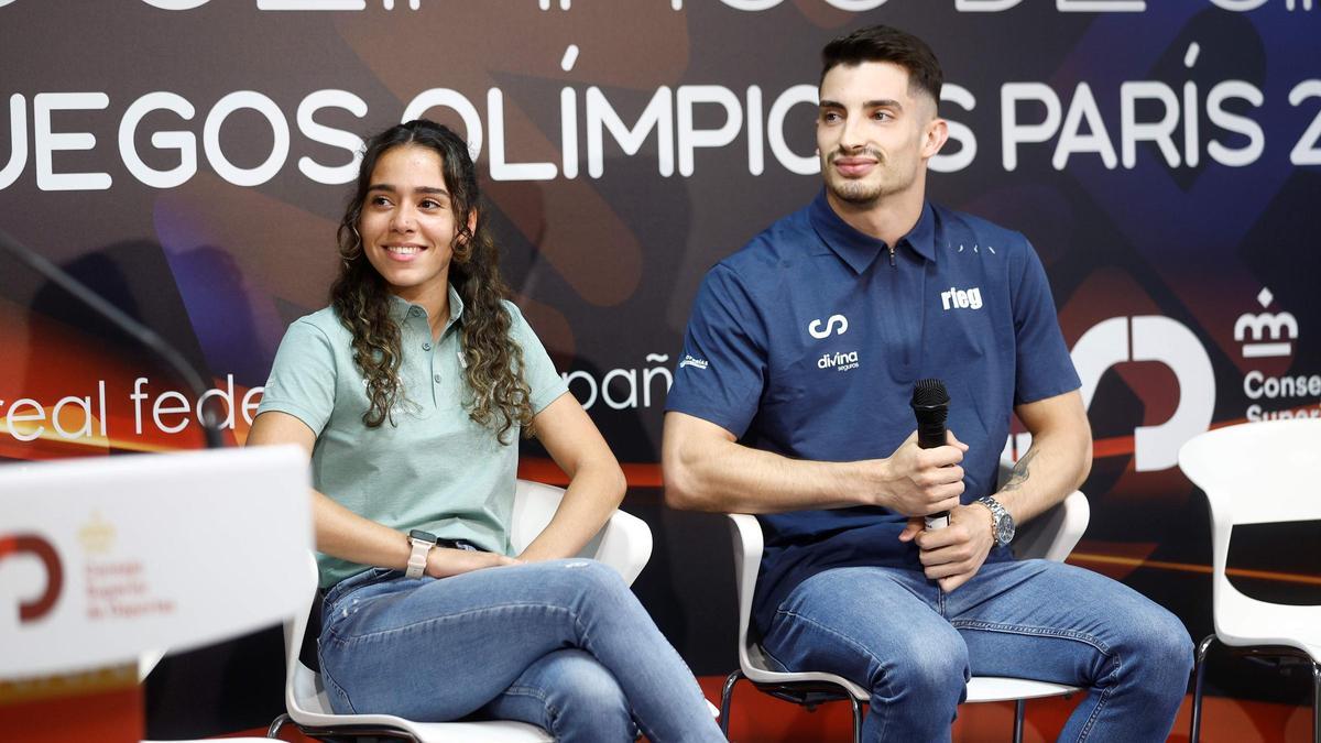 Noemí y David, los primeros españoles que lucharán por una medalla olímpica en gimnasia de trampolín