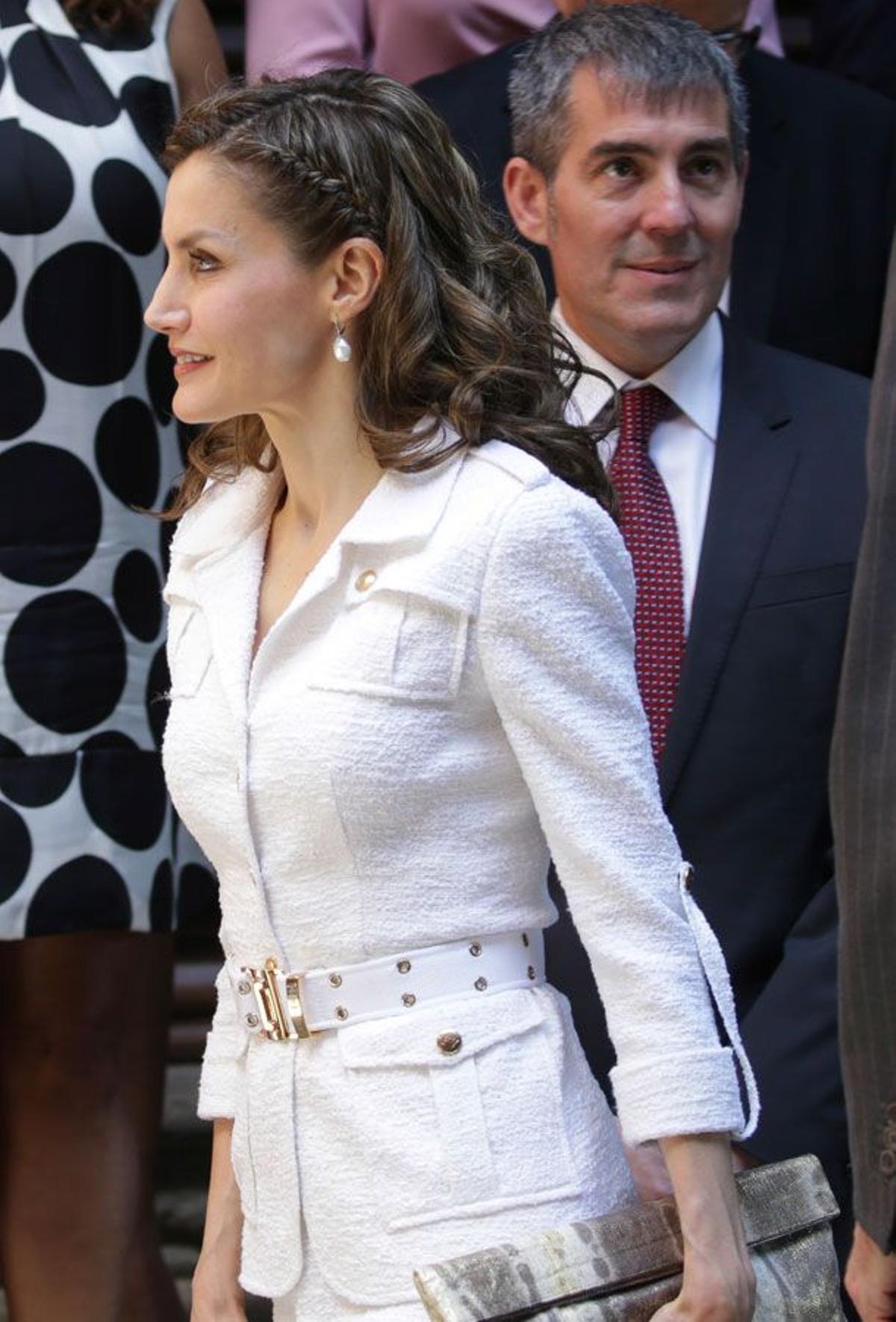 La chaqueta de Felipe Varela de Letizia Ortiz en Tenerife