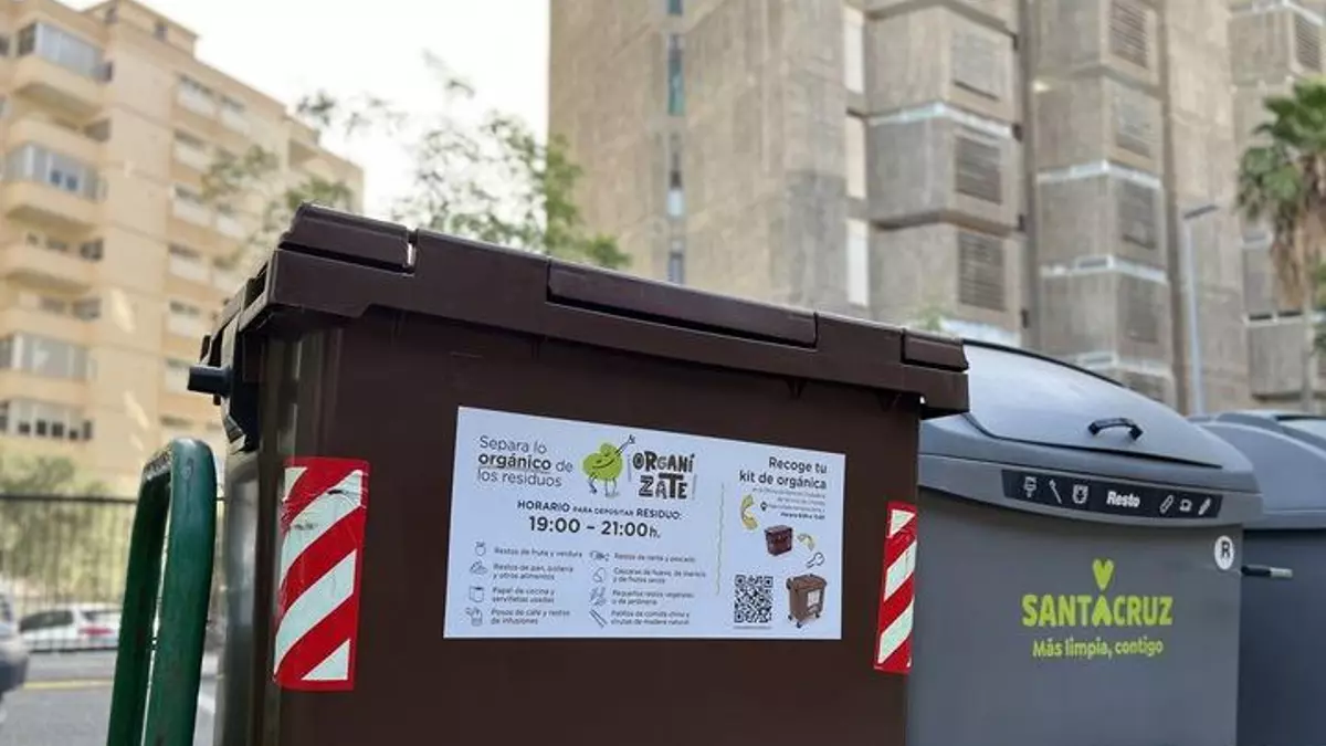 Santa Cruz de Tenerife recoge casi 170.000 kilos de residuos orgánicos en junio, un 29% más que un año antes