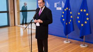 El presidente del Gobierno Mariano Rajoy en  la conferencia de alto nivel sobre el Sahel organizada por la Comisión Europea.