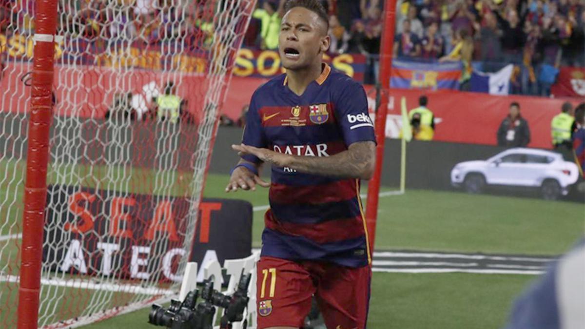 Neymar tuvo un gesto con la afición después de marcar en la final