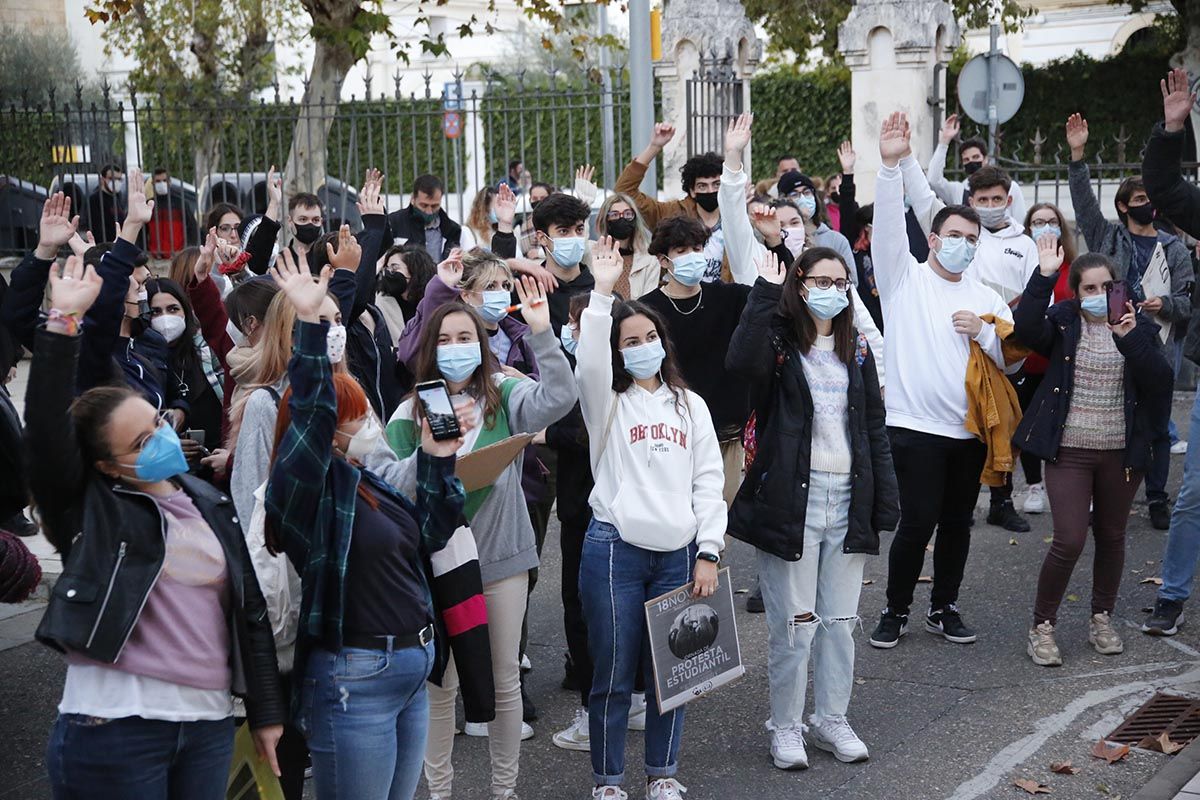 Protesta de los universitarios cordobeses por la LOSU