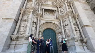 Una nueva iluminación exterior completará la rehabilitación de la basílica pontevedresa de Santa María