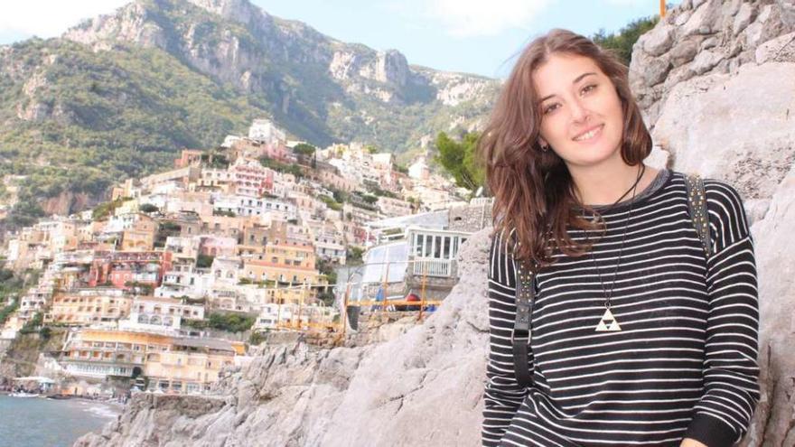 La ourensana Andrea Hentschel Encinas en una excursión a Matera durante su estancia Erasmus en Salerno, Italia. // FdV