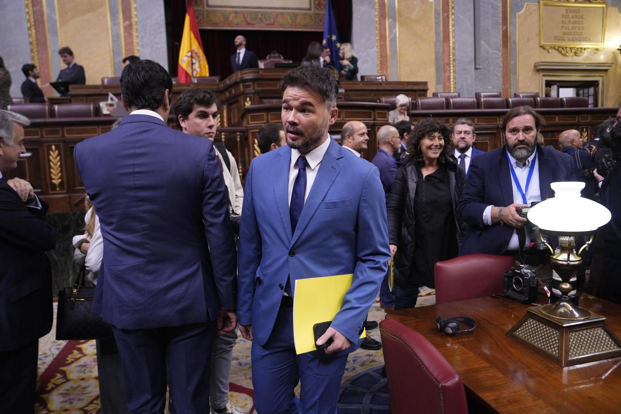 El ple d'investidura de Pedro Sánchez en imatges